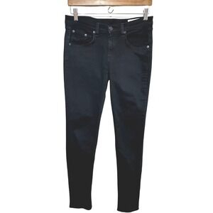Rag & Bone Skinny Jeans Womens 29x30 Black Denim Minimalist Grunge Made in USA